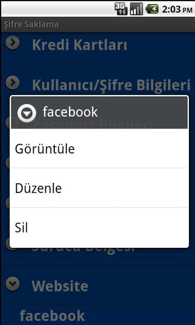 Şifre Saklama截图6