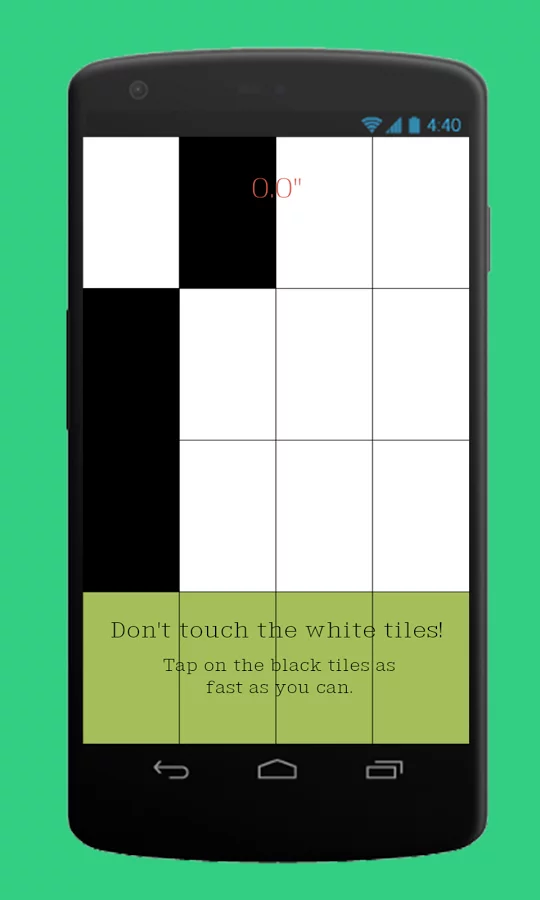 piano black & white tap tile截图4