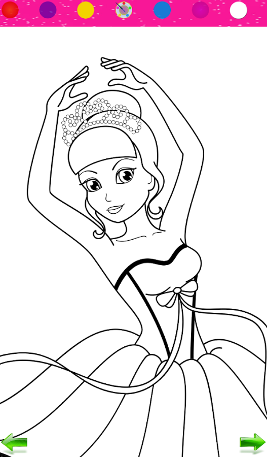 Princesses & Fairies Coloring截图5