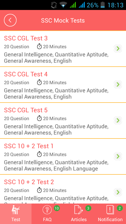 SSC CGL & 10+2 2014截图4