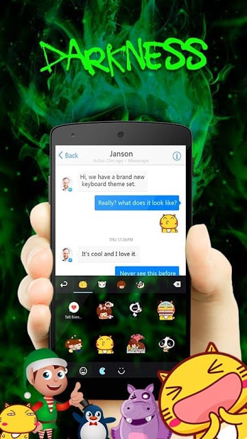 Darkness GO Keyboard theme截图11
