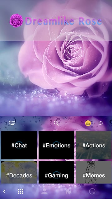 Dreamlike Rose Keyboard Theme截图3