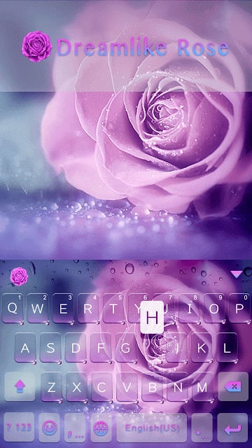 Dreamlike Rose Keyboard Theme截图2