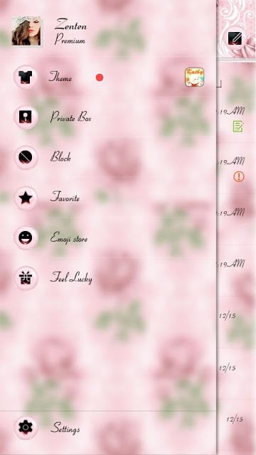 (FREE) GO SMS PRO ROSE THEME截图2