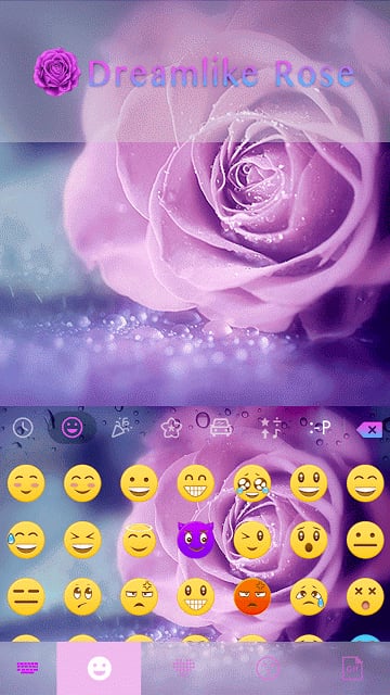 Dreamlike Rose Keyboard Theme截图1