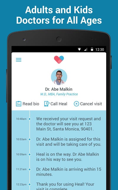 Heal - On-demand doctor visits截图1