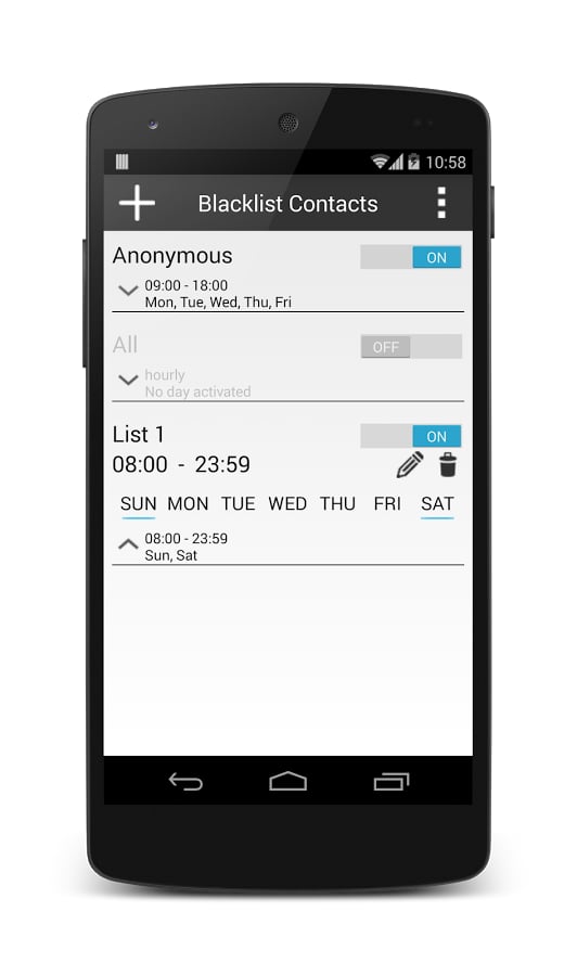 Blacklist Contacts截图6