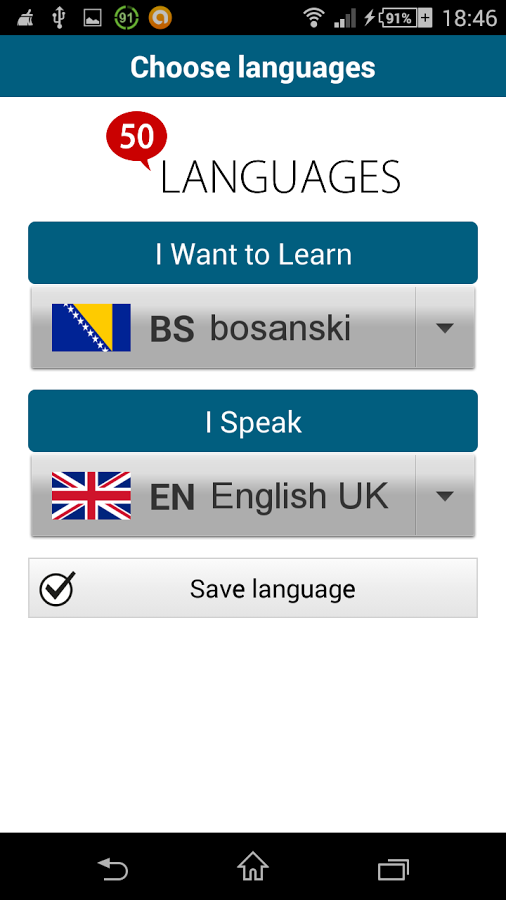 Learn Bosnian - 50 languages截图1