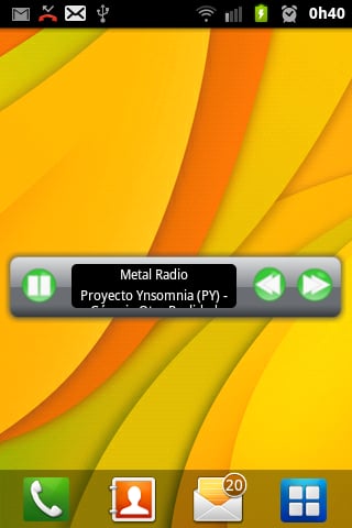 Minimalistic Web Radio Widget截图1