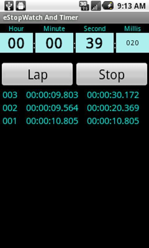 e StopWatch And Timer - Free截图2