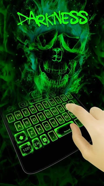 Darkness GO Keyboard theme截图7