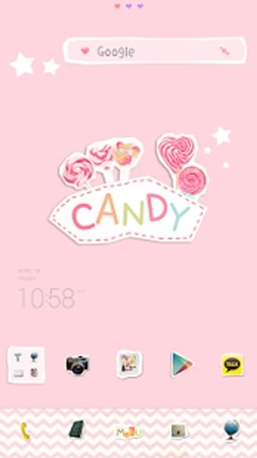 Candy dodol launcher theme截图1