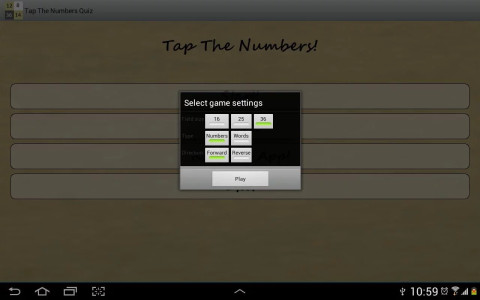 Tap The Numbers Quiz截图1