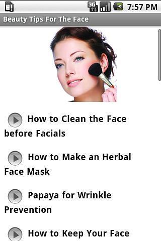 Beauty Tips For The Face截图2