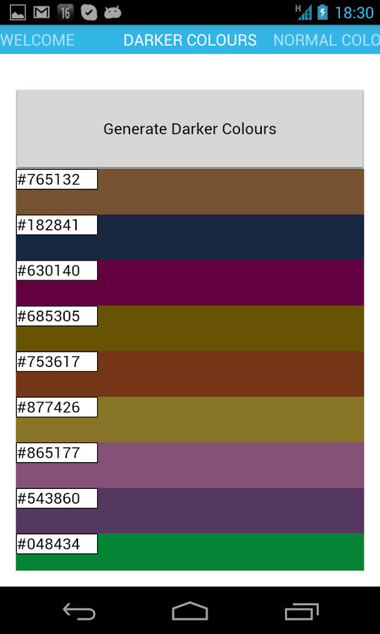 Hexadecimal Color Generator截图4