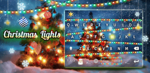 Christmas Lights KeyboardTheme截图2