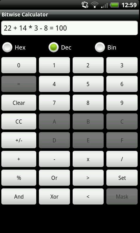 Bitwise Calculator截图1