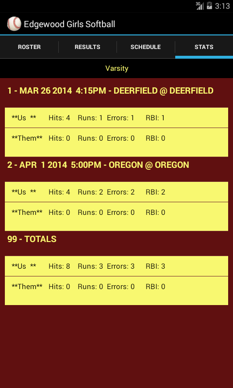 Edgewood Softball截图3