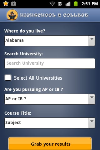 HighSchool 2 College App截图1