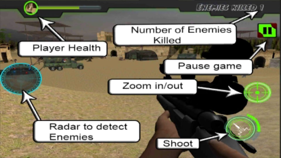 Sniper Desert Actie截图3