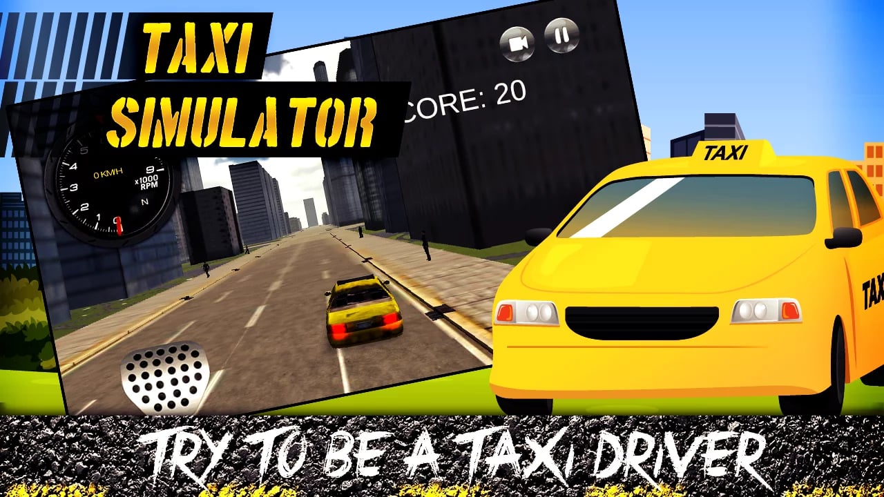 City Taxi Simulator 3D截图1