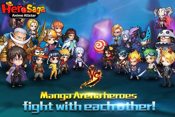 Hero Saga - Anime Melee Game截图4