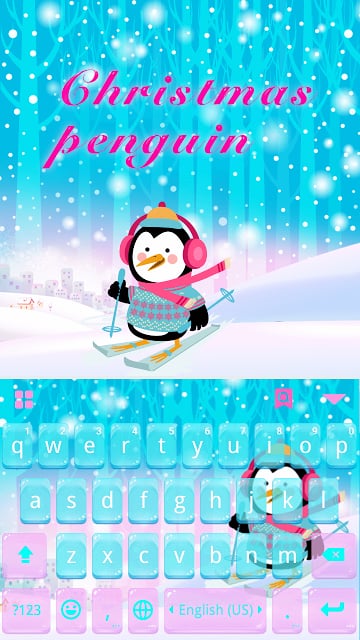 ChristmasPenguin KeyboardTheme截图2