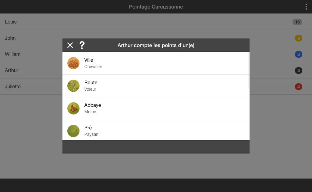 Pointage Carcassonne Gra...截图7