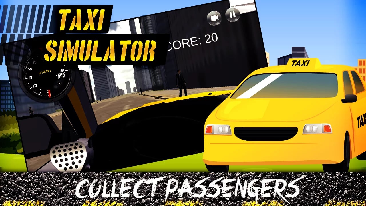 City Taxi Simulator 3D截图2