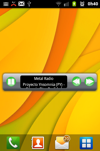 Minimalistic Web Radio Widget截图3