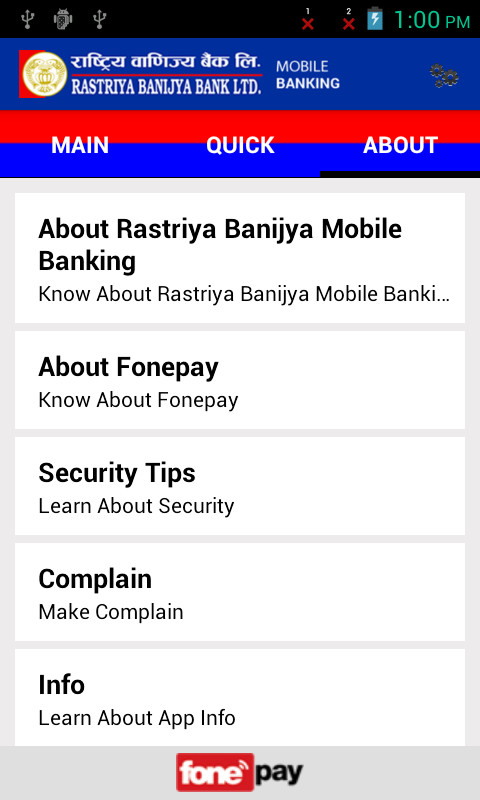 Rastriya Banijya Mobile Banking截图2