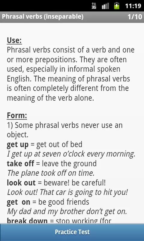 Phrasal Verbs截图3