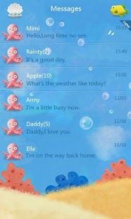 GO SMS Pro Sea World ThemeEX截图4