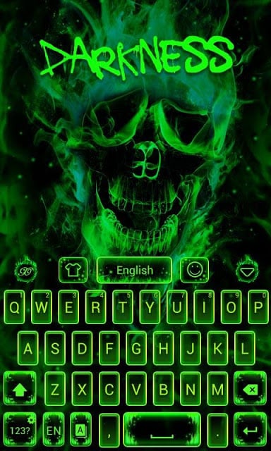 Darkness GO Keyboard theme截图6