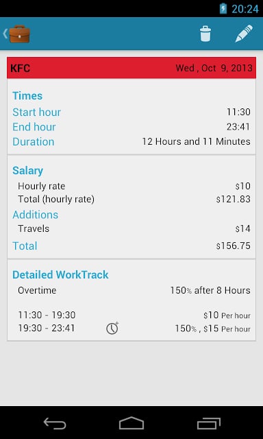 Work Track - Salary Calculator截图2