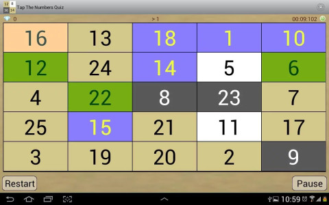 Tap The Numbers Quiz截图2