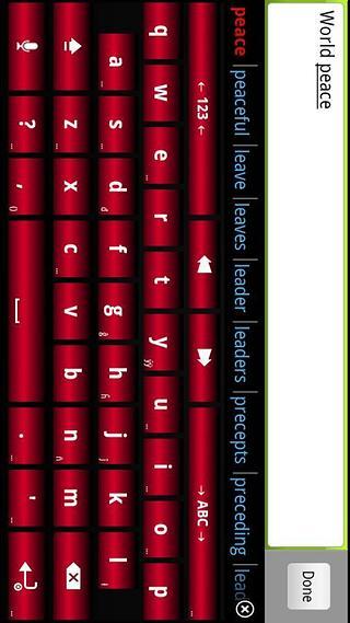 Red Laser Keyboard Theme截图1