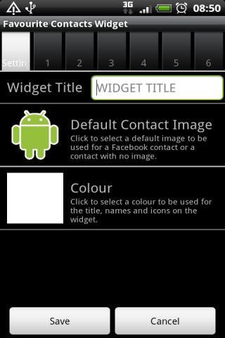 Favourite Contacts Widget截图5