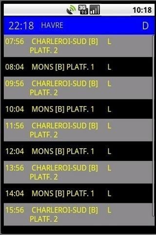 Belgium Train Schedule App截图2