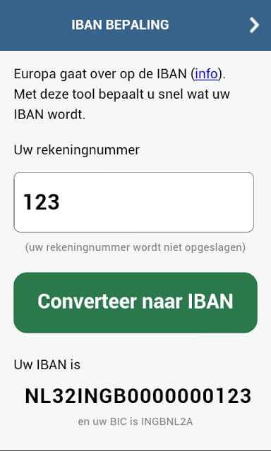 IBAN conversie截图2