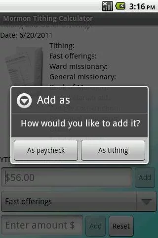 Mormon Tithing Calculator截图5