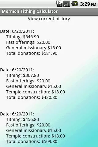 Mormon Tithing Calculator截图4