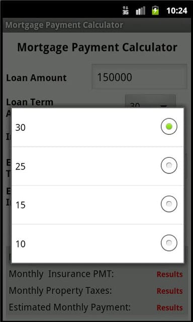 Simple Mortgage calculator截图1