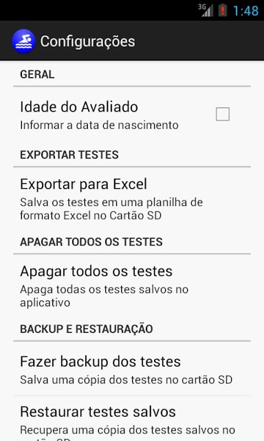 Teste Avalia&ccedil;&atilde;o F&iacute;sica截图11