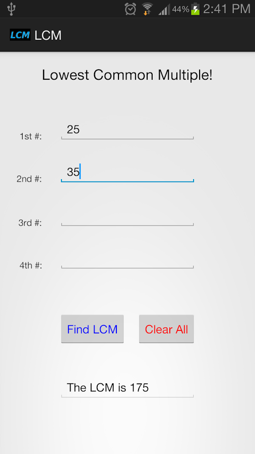 Lowest Common Multiple!截图4