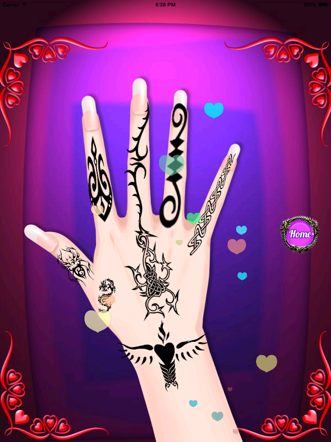 finger tattoos - tattoo games截图2