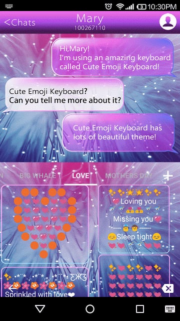 Bright Emoji Keyboard Theme截图1