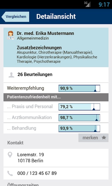 Weisse Liste Arztsuche截图3