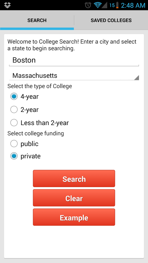 College Search截图1