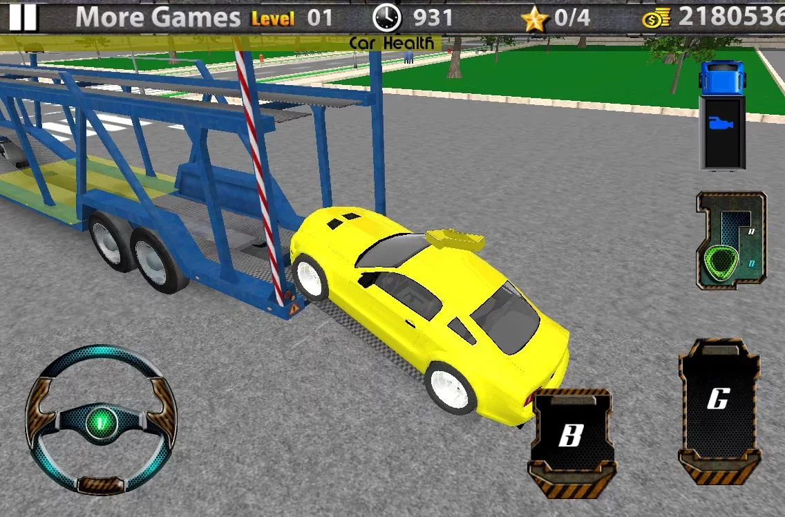 Car transport 3D trailer truck截图6